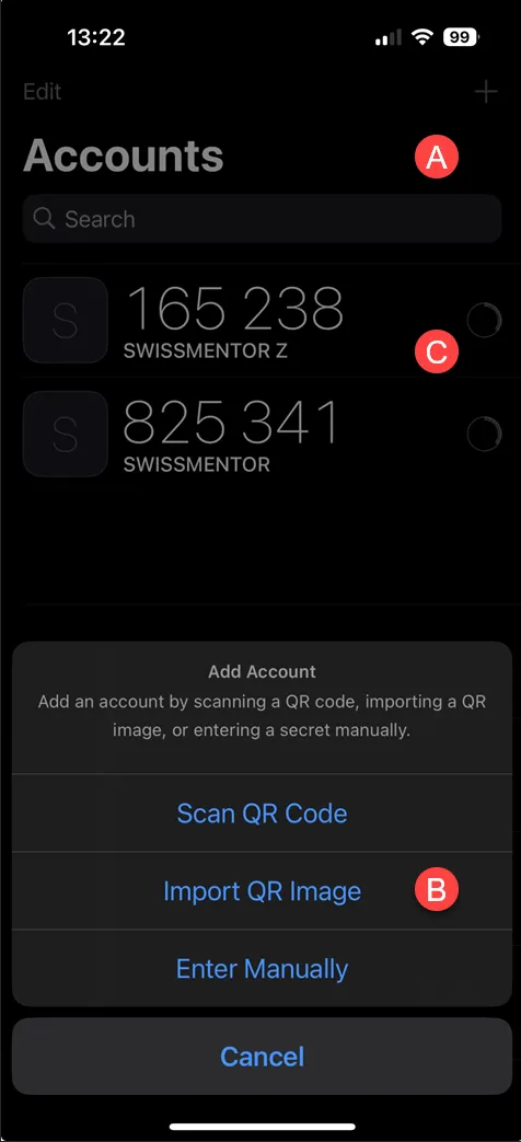 Authenticator App einrichten