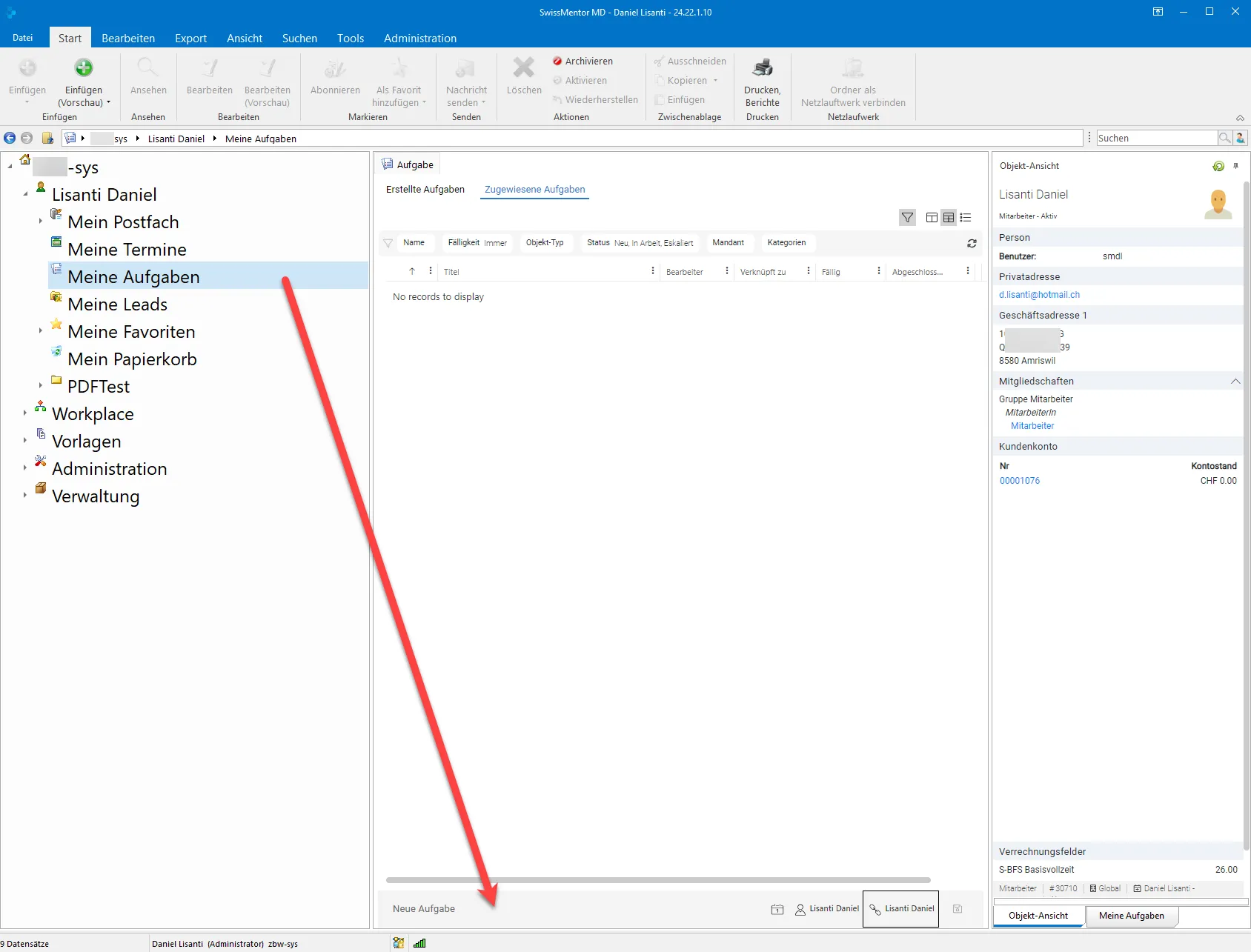 SwissMentor Screenshot