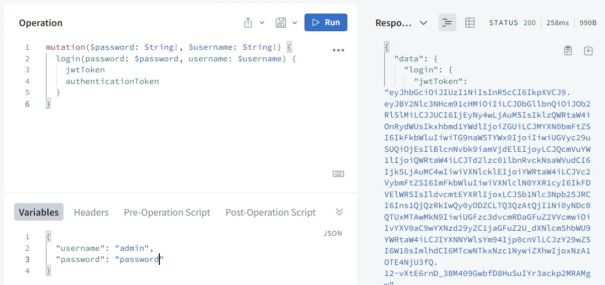 Login in Sandbox